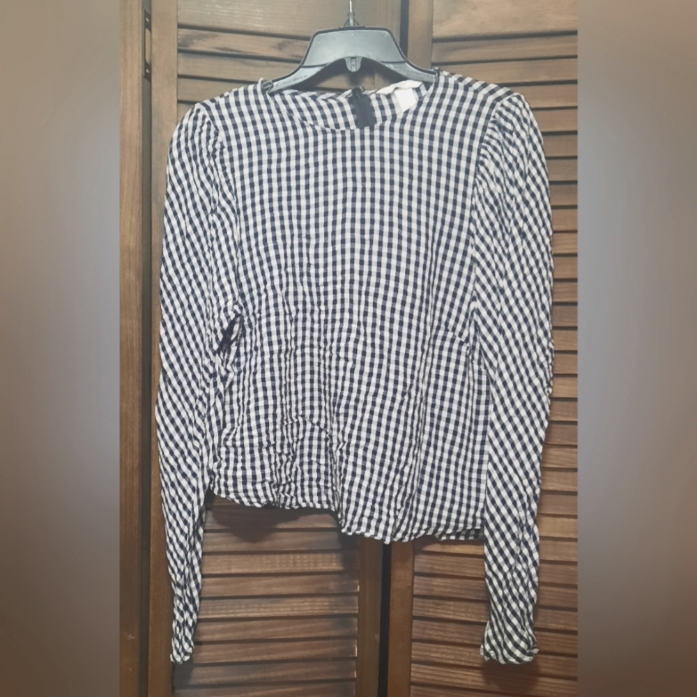 H&M Gingham Blouse